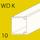 WDK trunking, trunking depth 10 mm