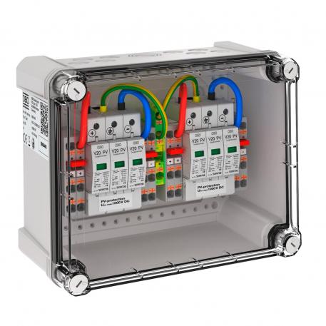 Generatoriaus paskirstymo dėžutė, tipas 2, 2 x 2 laidams IP67