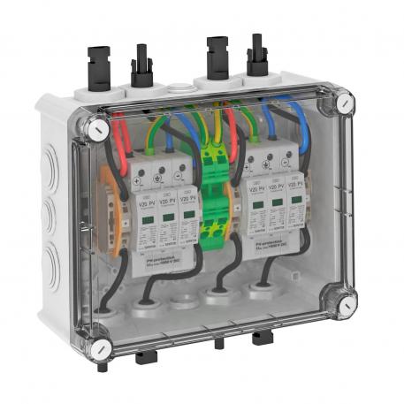 PV sisteminis sprendimas, tipas 2 su MC4 kištuku, skirtas WR su 2 MPP, 1000 V DC